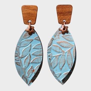 Recycled Art Earrings, Upcycled Jewelry